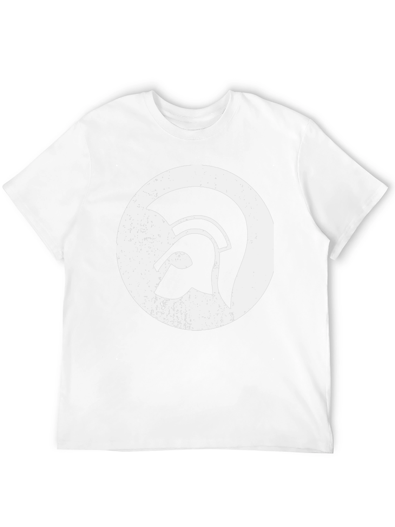 Spartan Helmet Graphic Tee - Black Cotton Blend