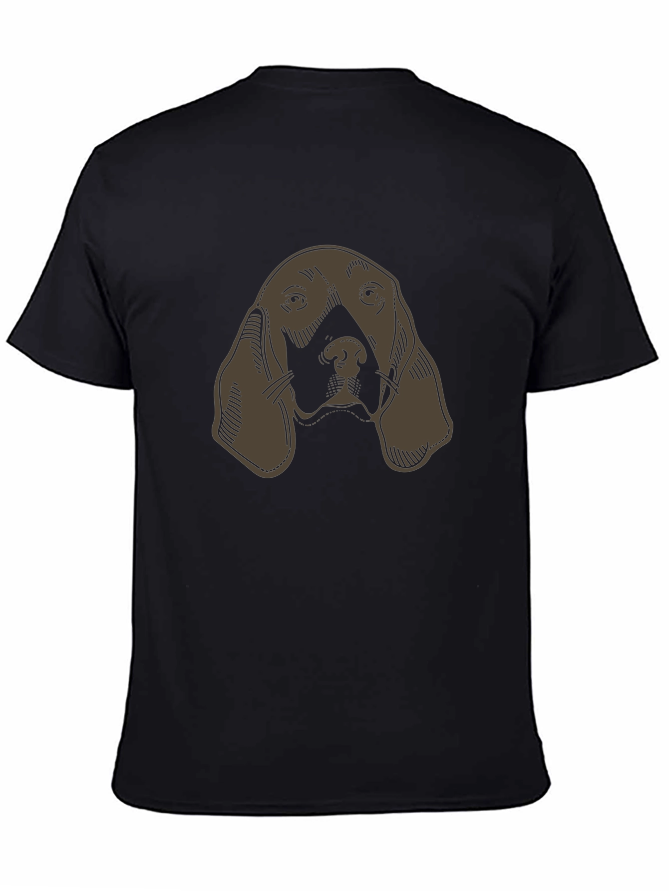 Hound Dog Graphic Tee - Unisex Black T-Shirt