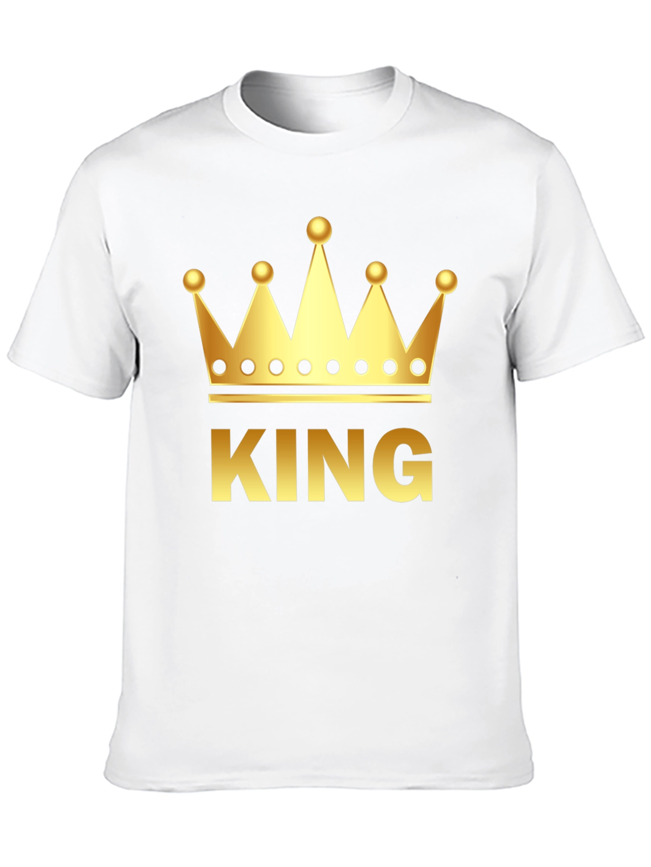 King Crown Graphic Tee - Gold on Black