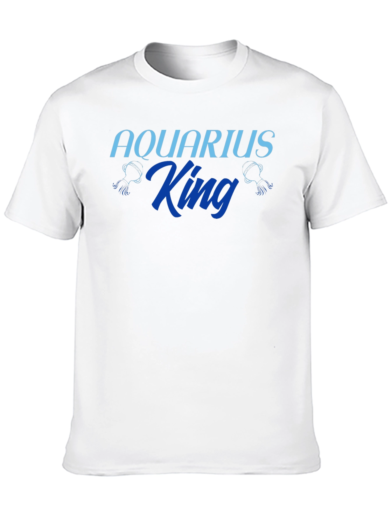 Aquarius King Graphic T-Shirt - Zodiac Sign Tee