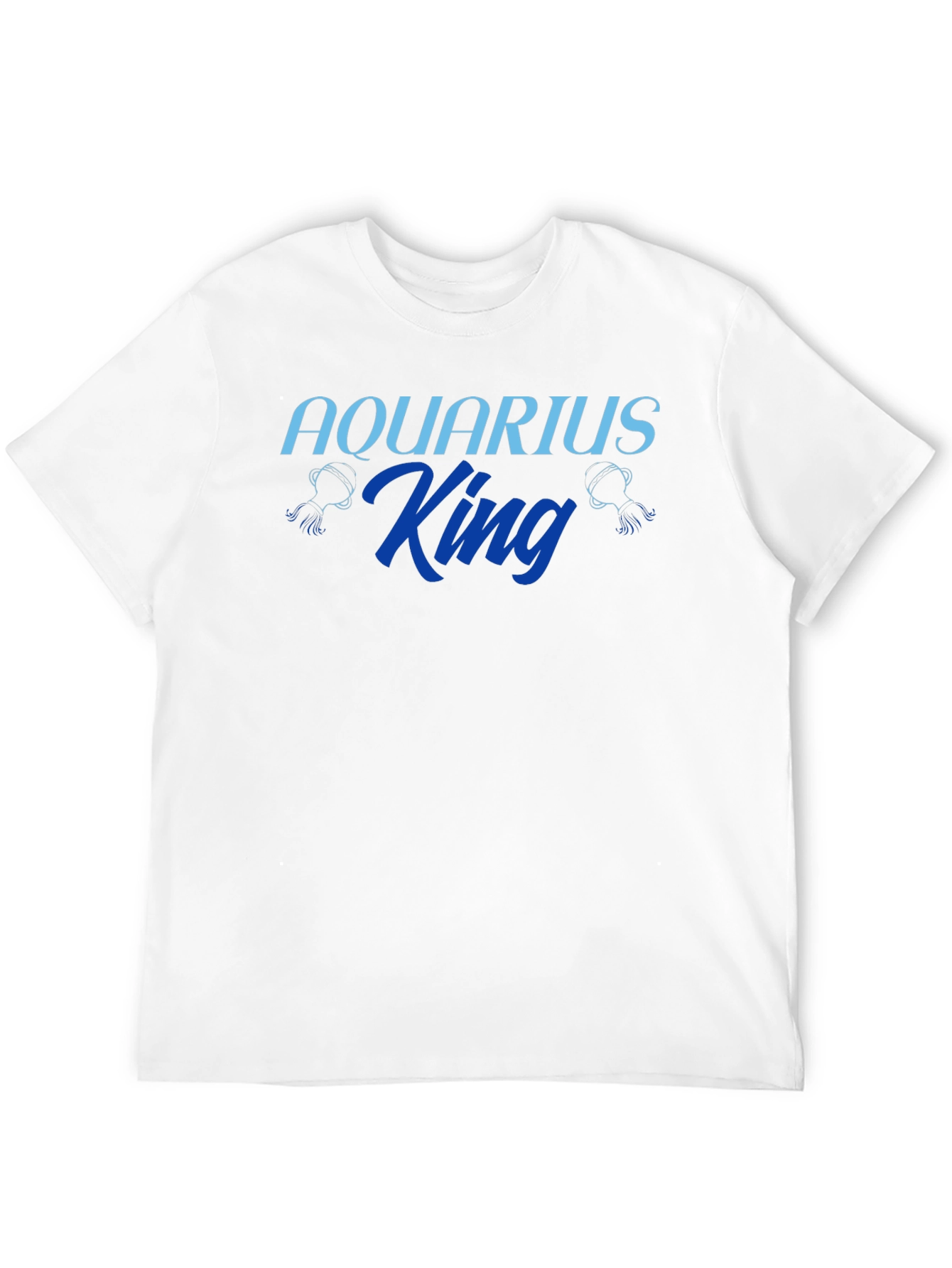 Aquarius King Graphic T-Shirt - Zodiac Sign Tee