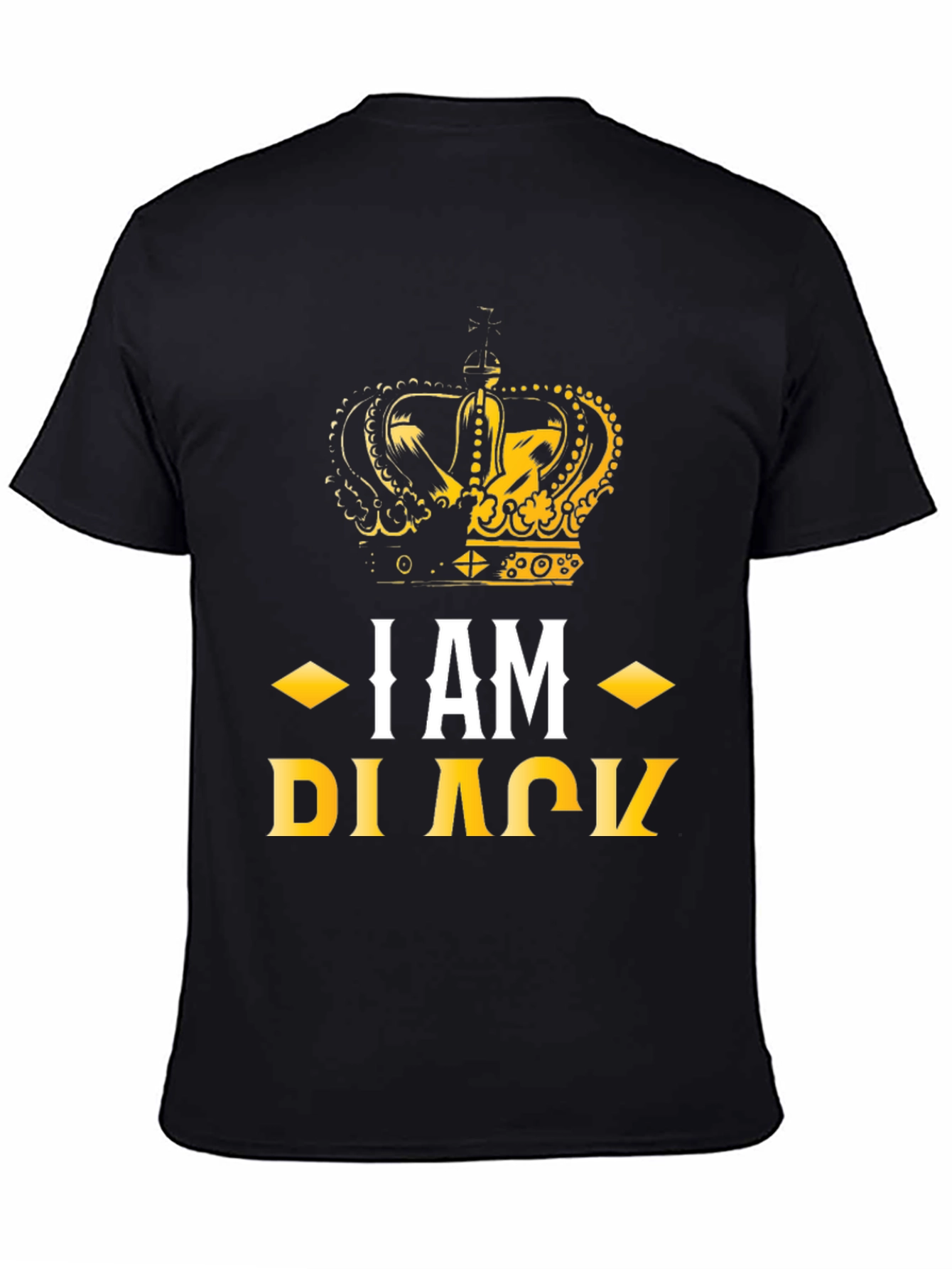 I AM BLACK Crown Graphic Tee