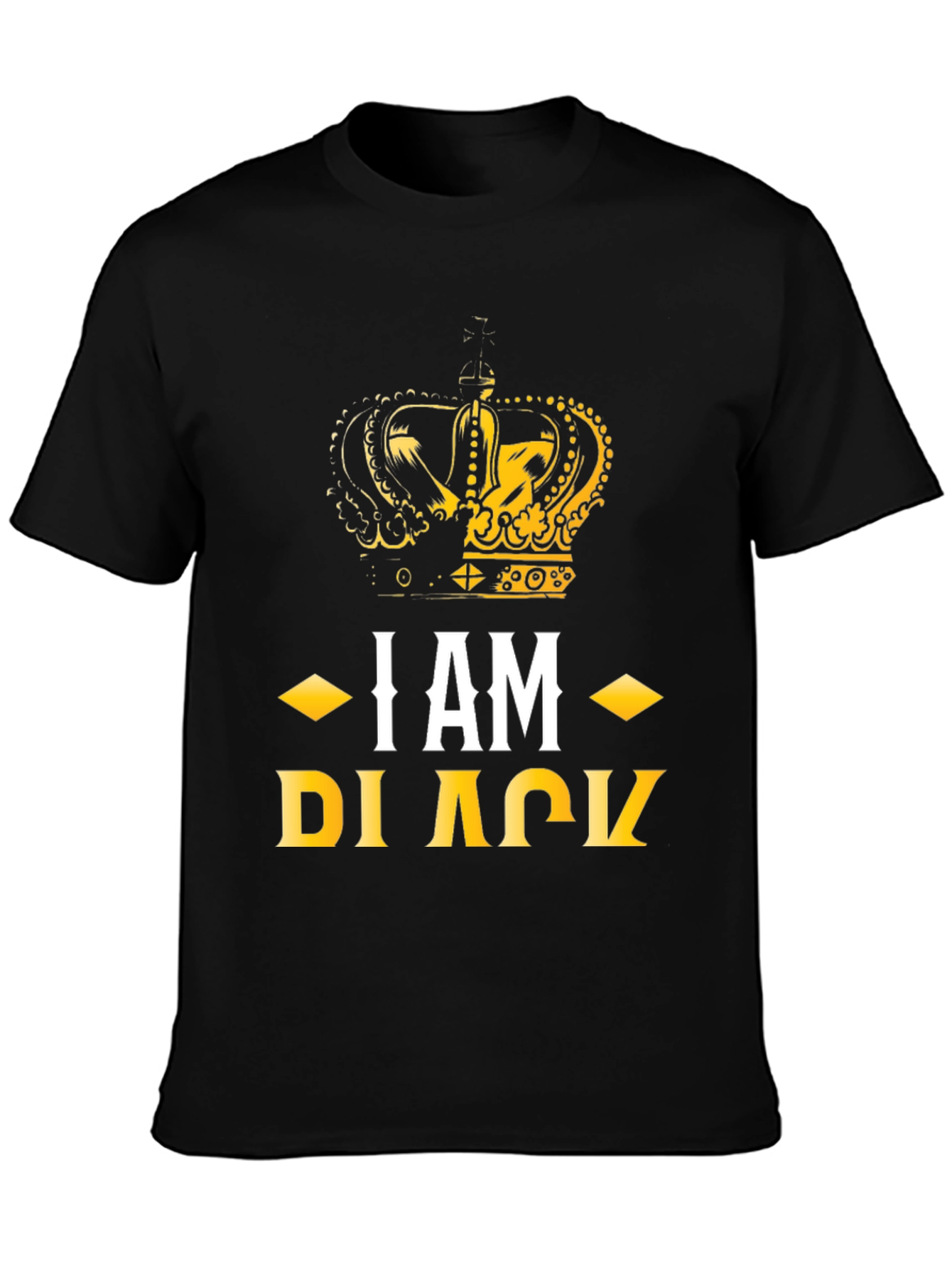 I AM BLACK Crown Graphic Tee