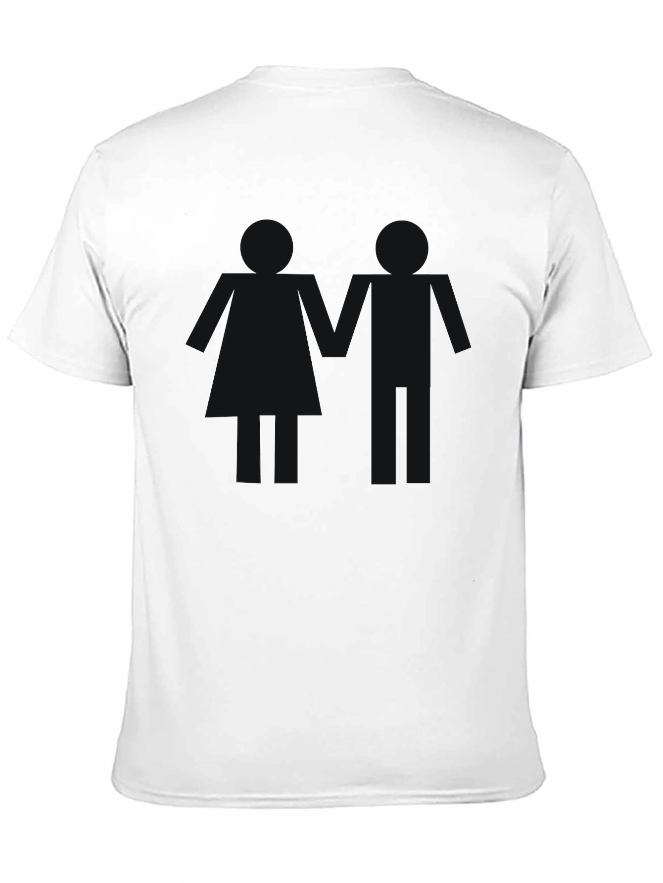 Mens Basic Black Crew Neck T-Shirt