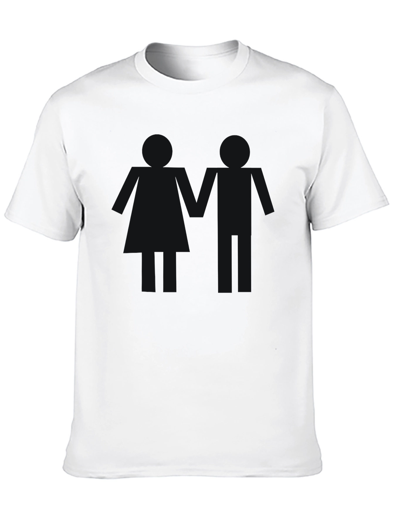 Mens Basic Black Crew Neck T-Shirt