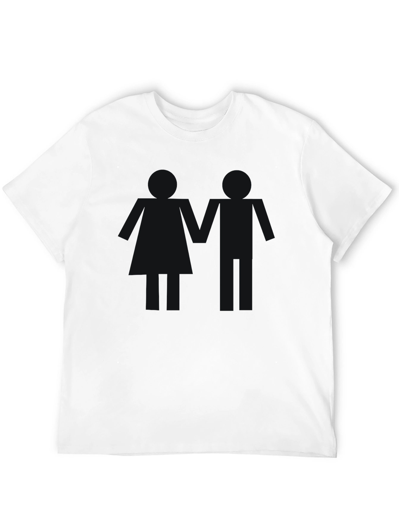Mens Basic Black Crew Neck T-Shirt