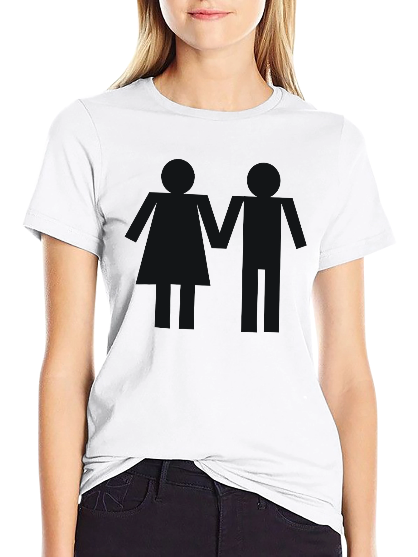 Mens Basic Black Crew Neck T-Shirt