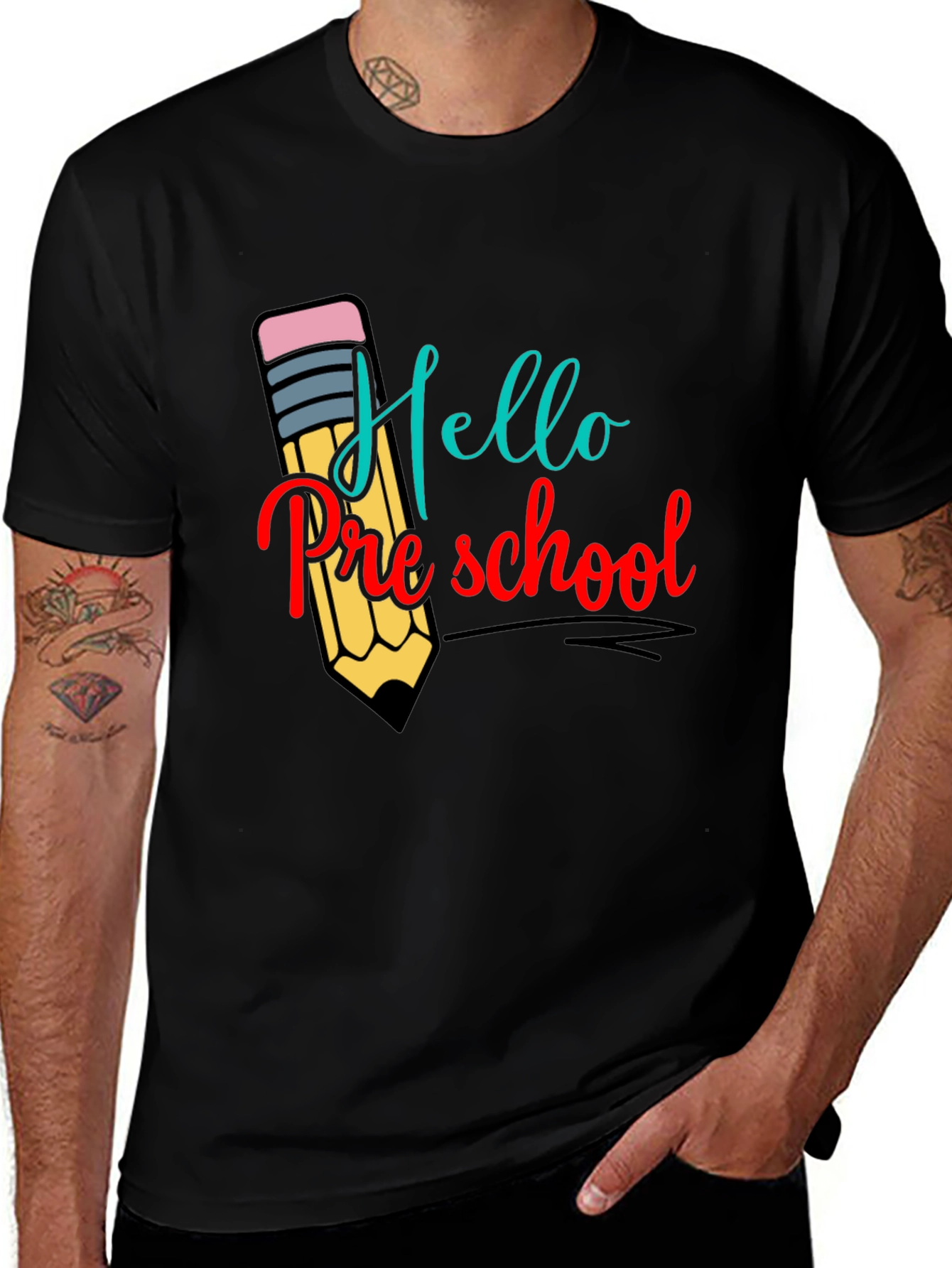 Hello Preschool T-Shirt Back to School Teacher Tee