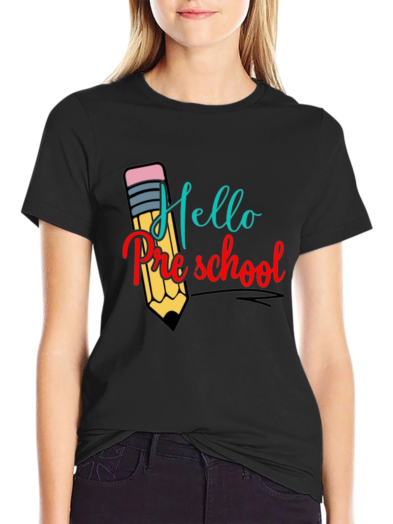Hello Preschool T-Shirt Back to School Teacher Tee