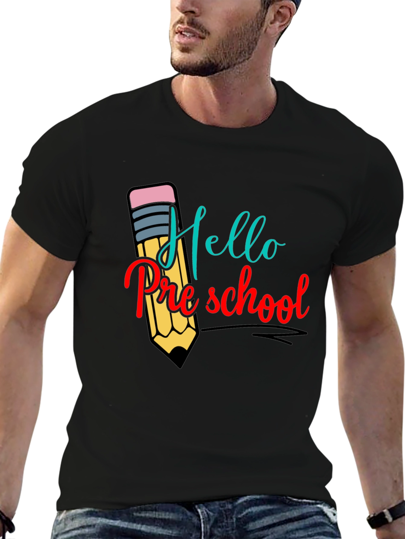 Hello Preschool T-Shirt Back to School Teacher Tee