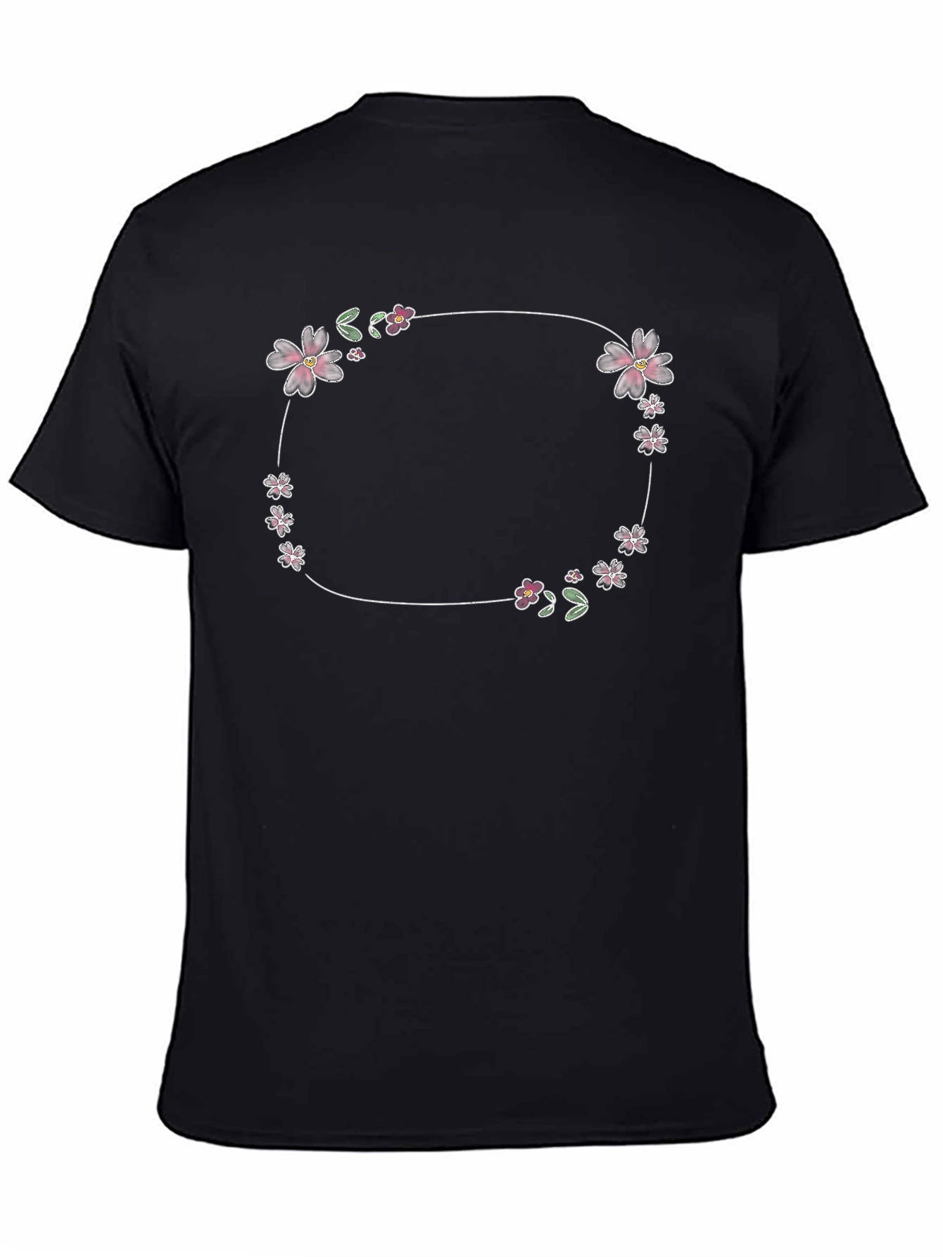 Floral Circle Graphic Tee - Stylish Casual Wear