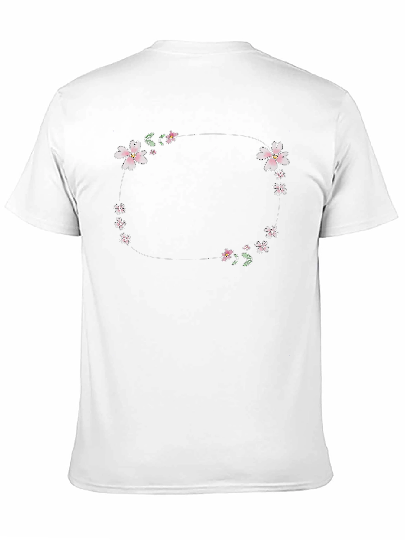 Floral Circle Graphic Tee - Stylish Casual Wear