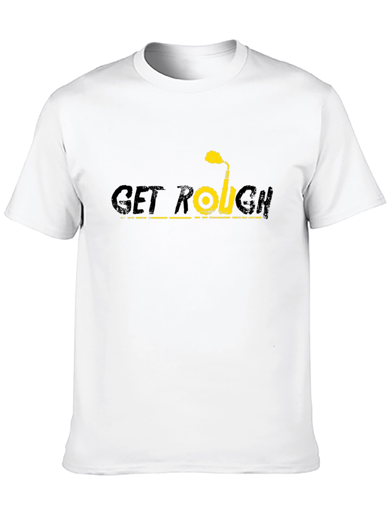 Get Rough Tee - Black Graphic T-Shirt