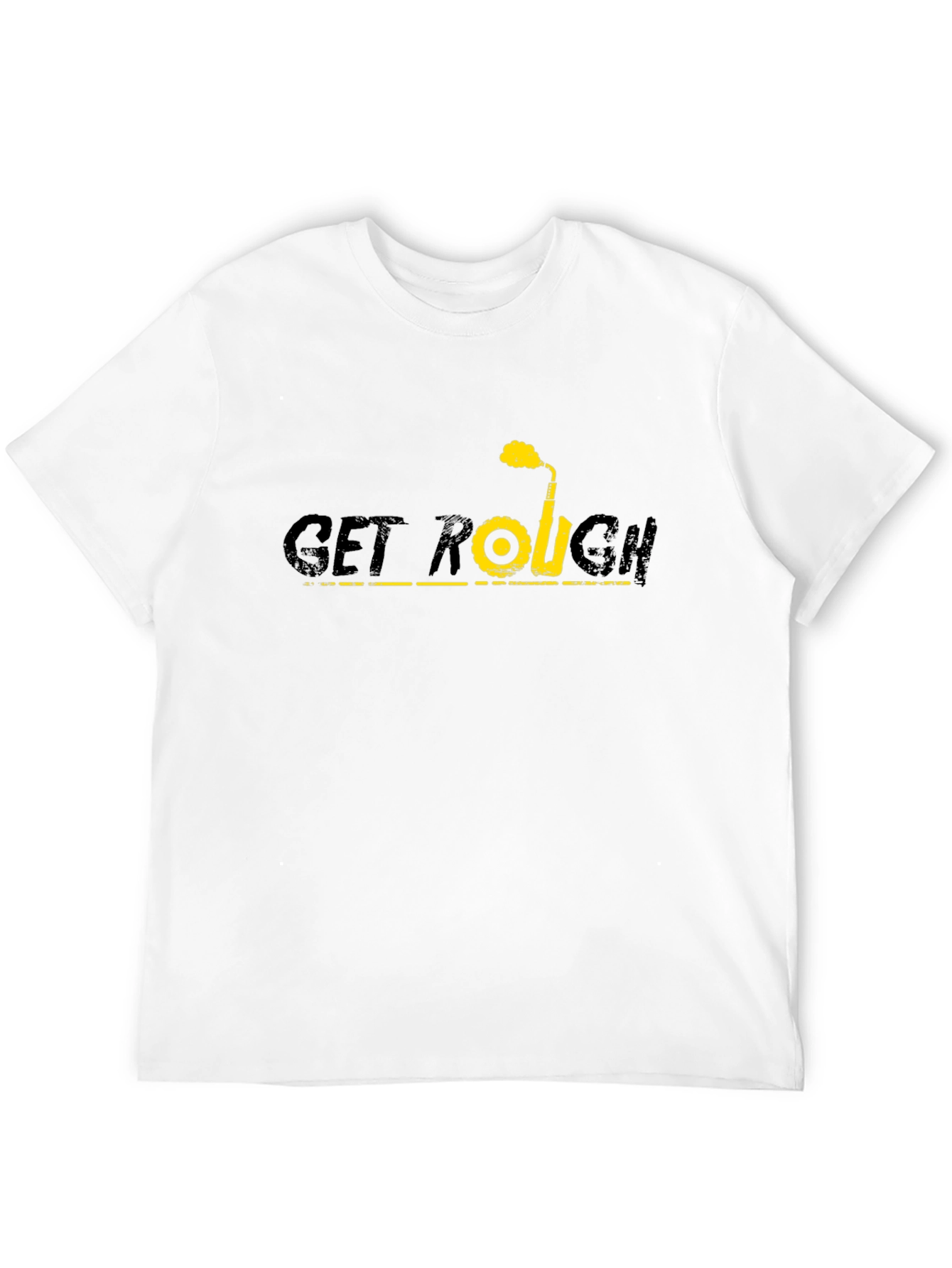 Get Rough Tee - Black Graphic T-Shirt