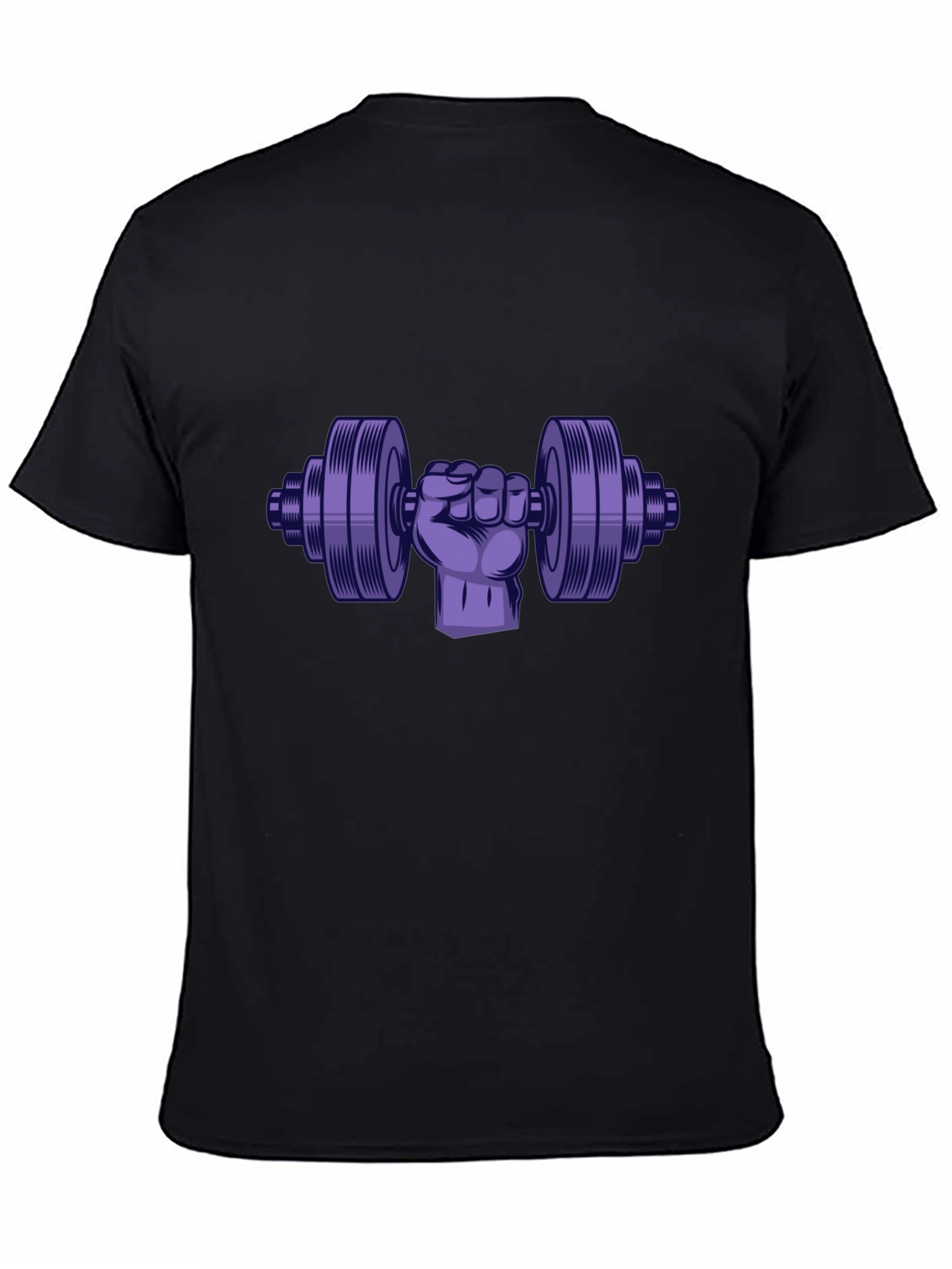 Workout Graphic Tee - Fist Holding Dumbbell