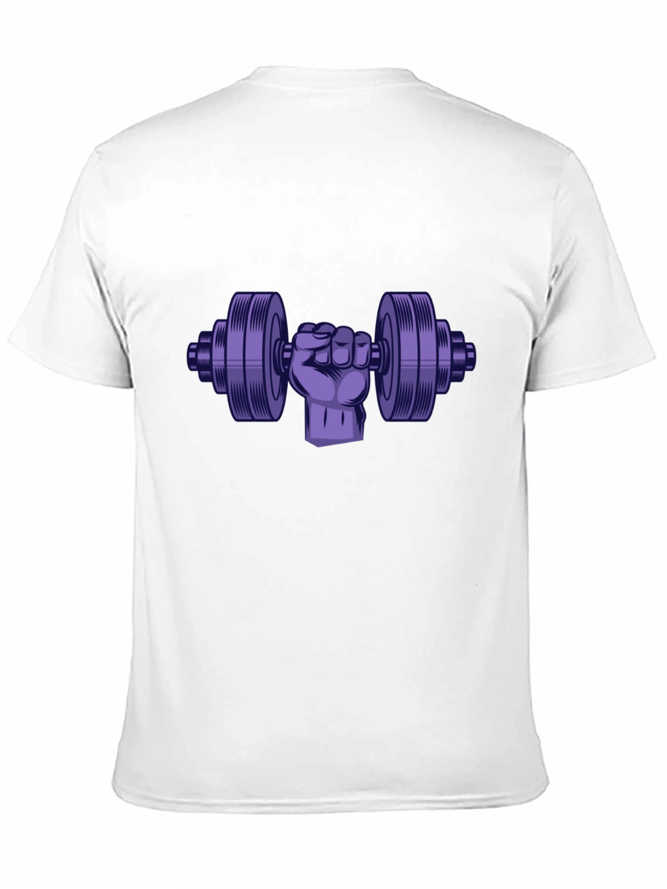 Workout Graphic Tee - Fist Holding Dumbbell