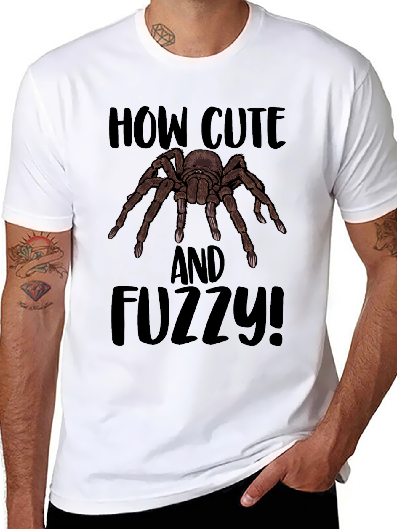 How Cute and Fuzzy Spider Graphic Tee