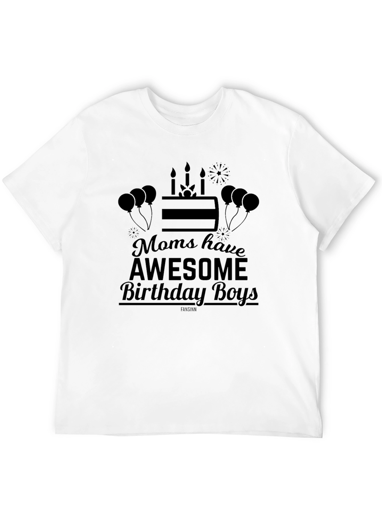 Awesome Birthday Boys Black T-Shirt