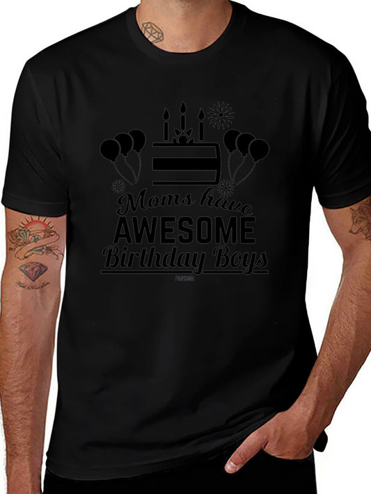 Awesome Birthday Boys Black T-Shirt