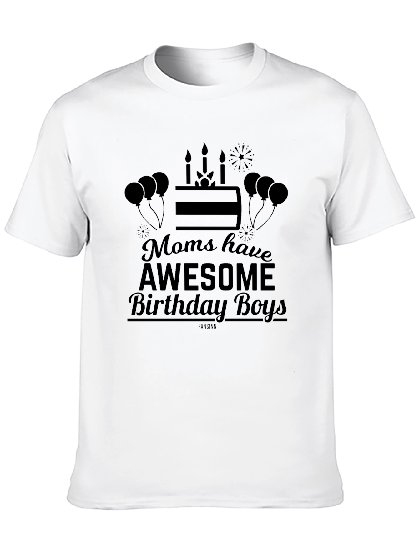 Awesome Birthday Boys Black T-Shirt
