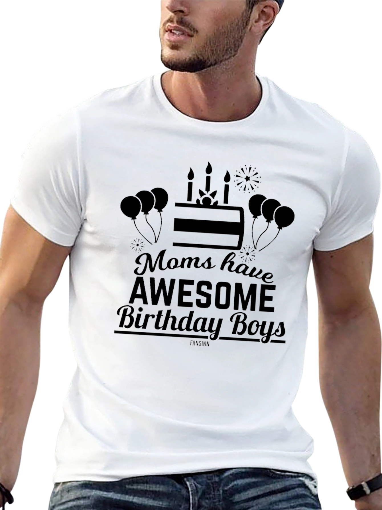 Awesome Birthday Boys Black T-Shirt