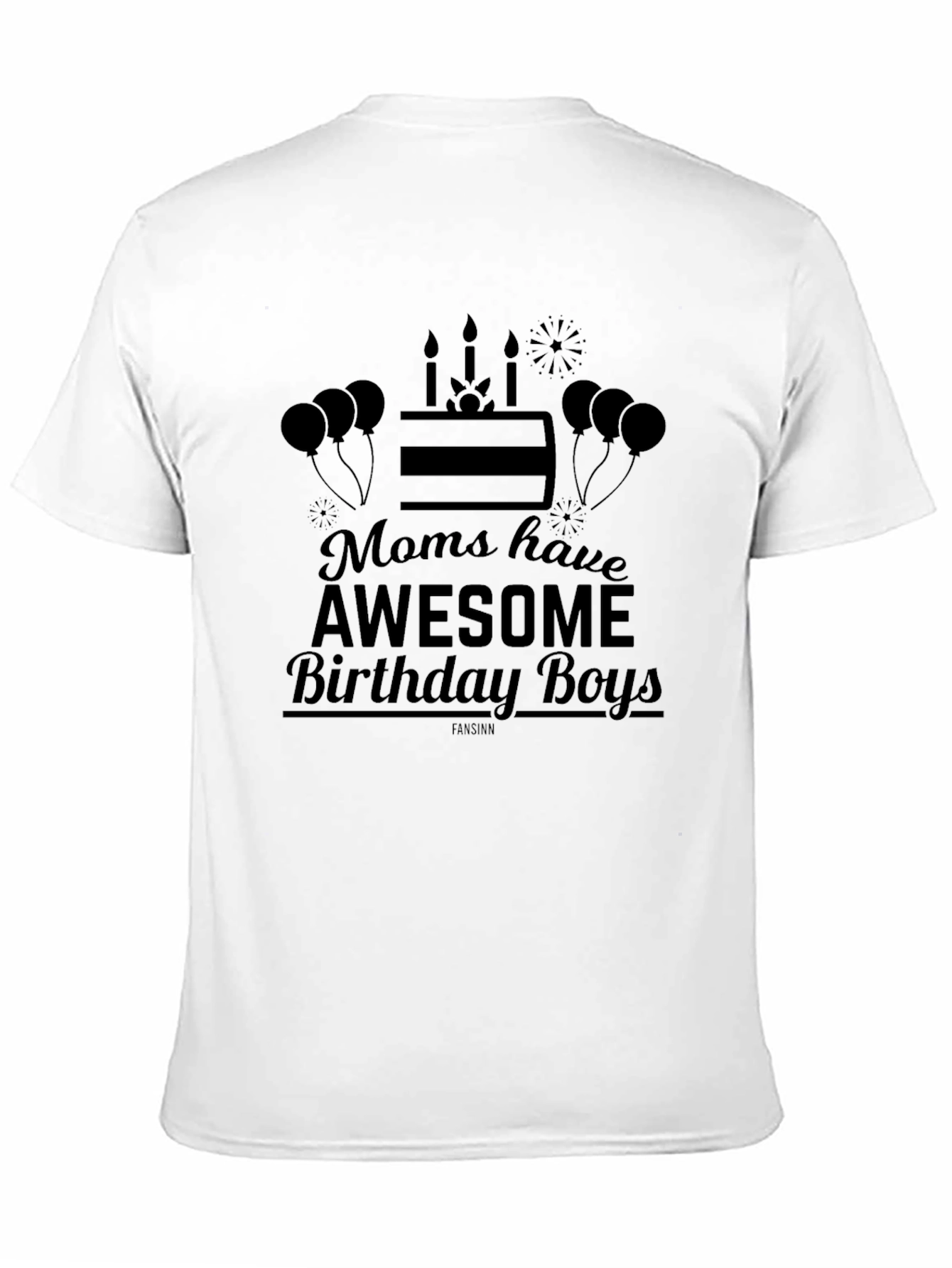 Awesome Birthday Boys Black T-Shirt
