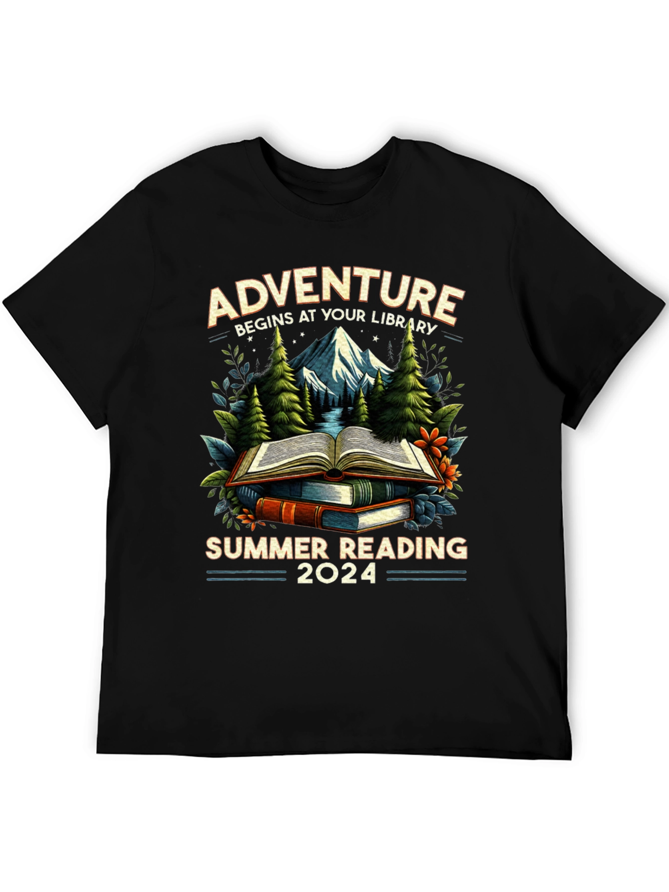 Adventure Begins At Your Library Summer Reading 2024 T-Shirt