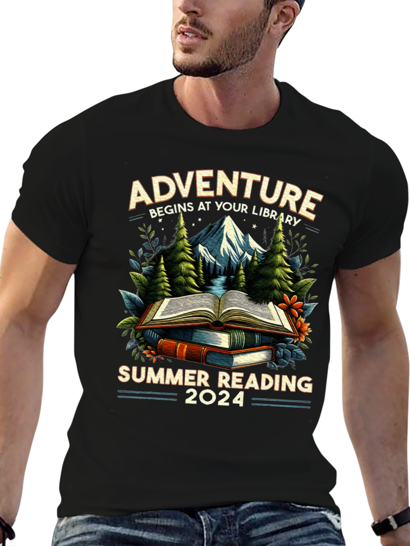 Adventure Begins At Your Library Summer Reading 2024 T-Shirt
