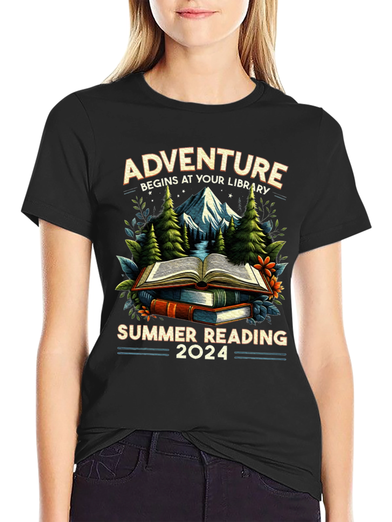Adventure Begins At Your Library Summer Reading 2024 T-Shirt