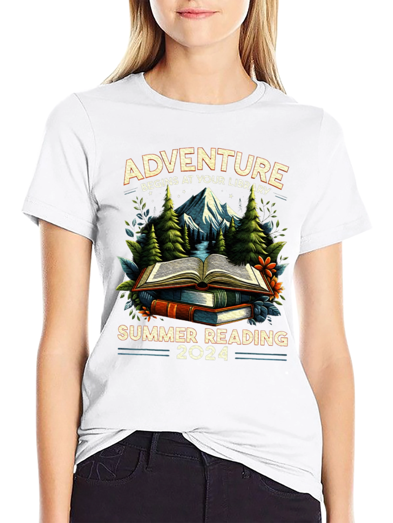 Adventure Begins At Your Library Summer Reading 2024 T-Shirt