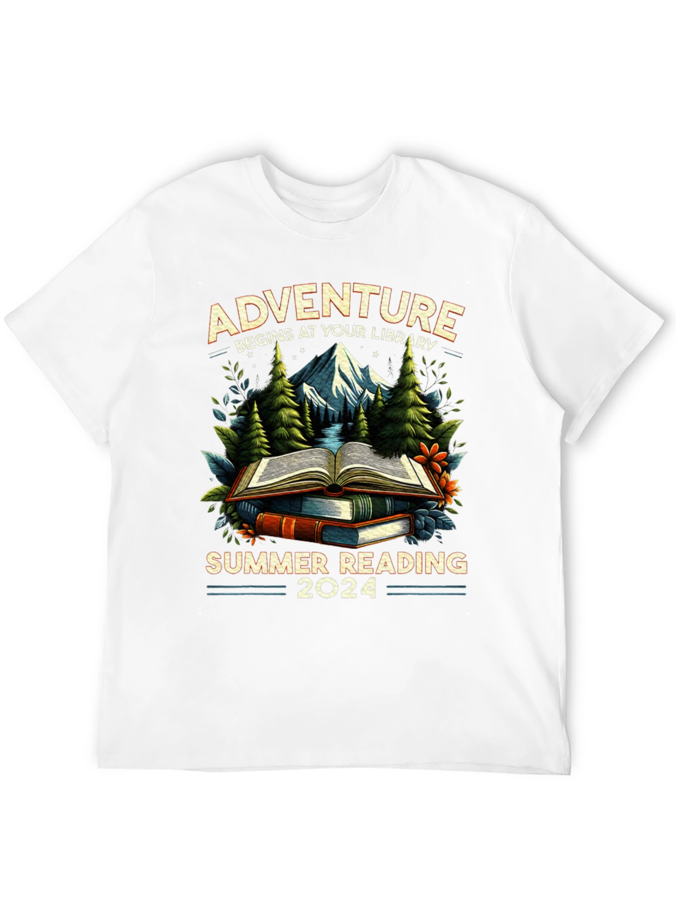 Adventure Begins At Your Library Summer Reading 2024 T-Shirt
