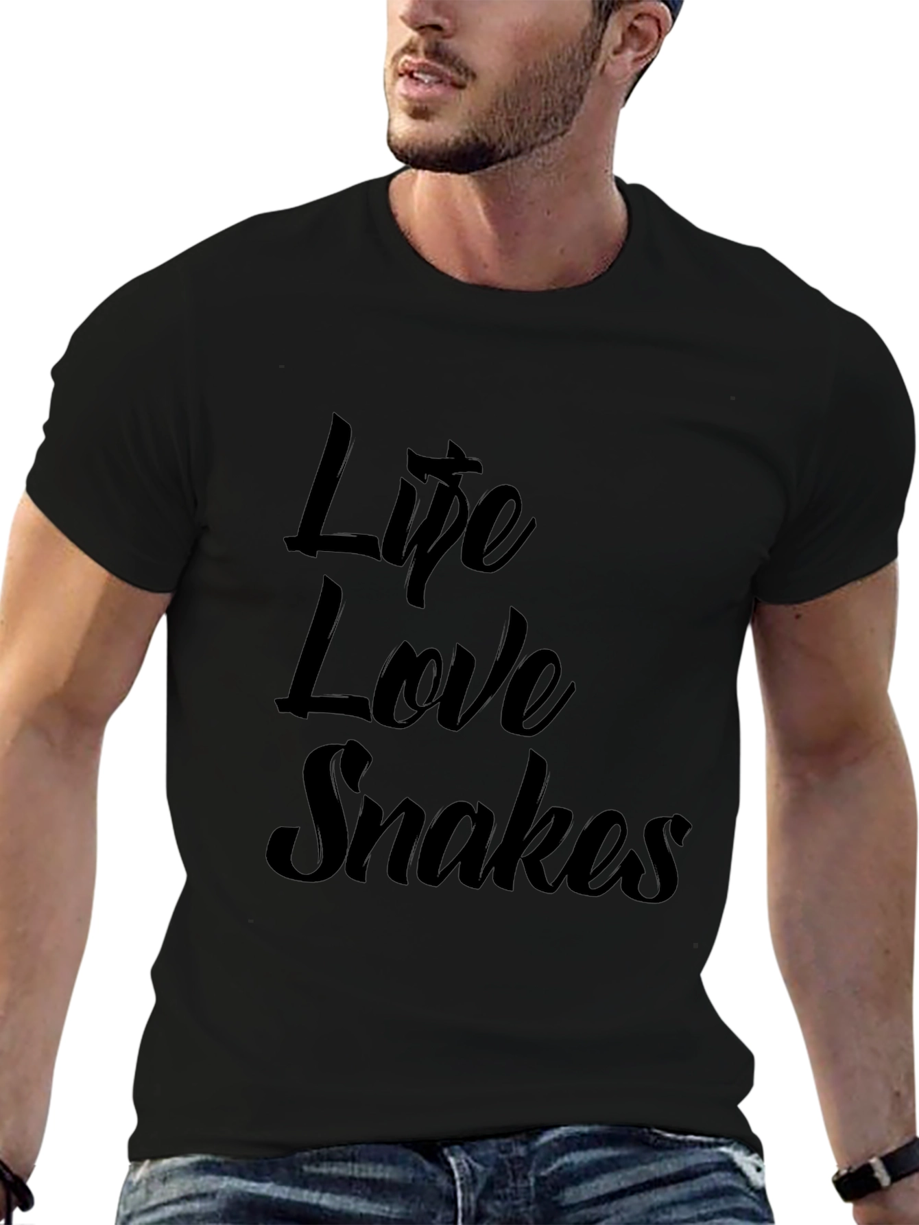 Life Love Snakes Graphic Tee - Soft Cotton Blend
