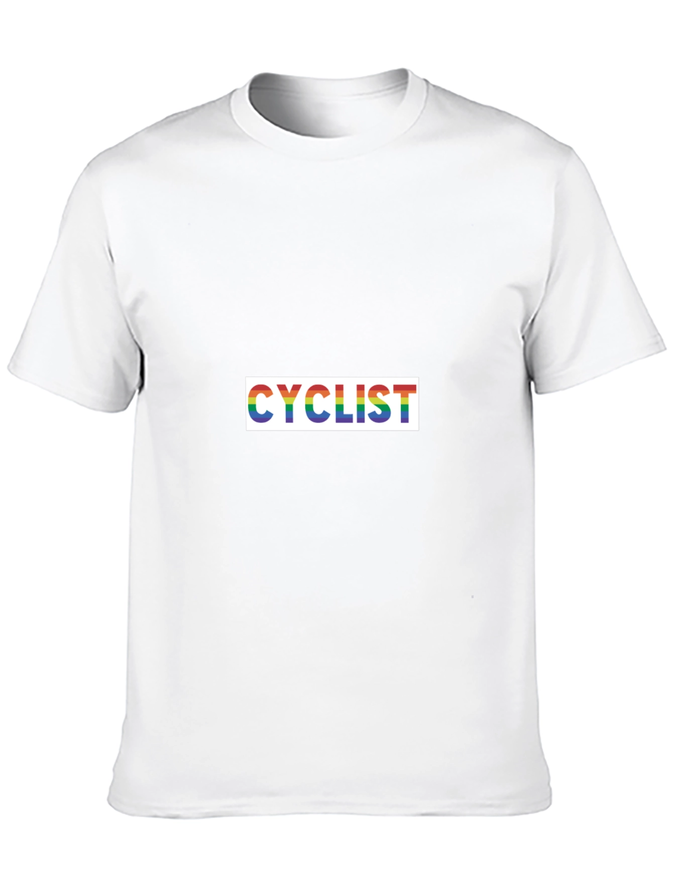 Rainbow Cyclist Graphic Tee - Black