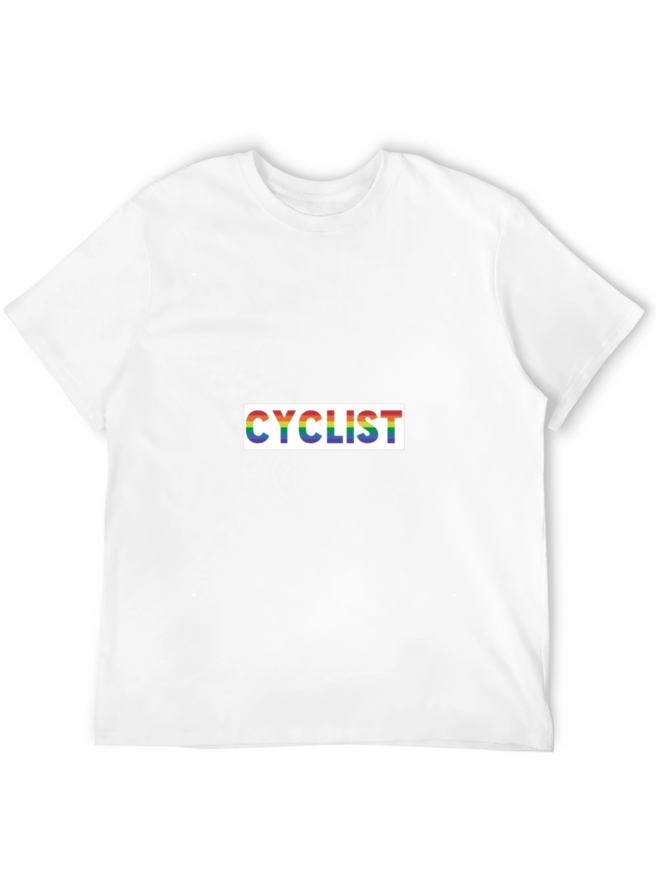Rainbow Cyclist Graphic Tee - Black