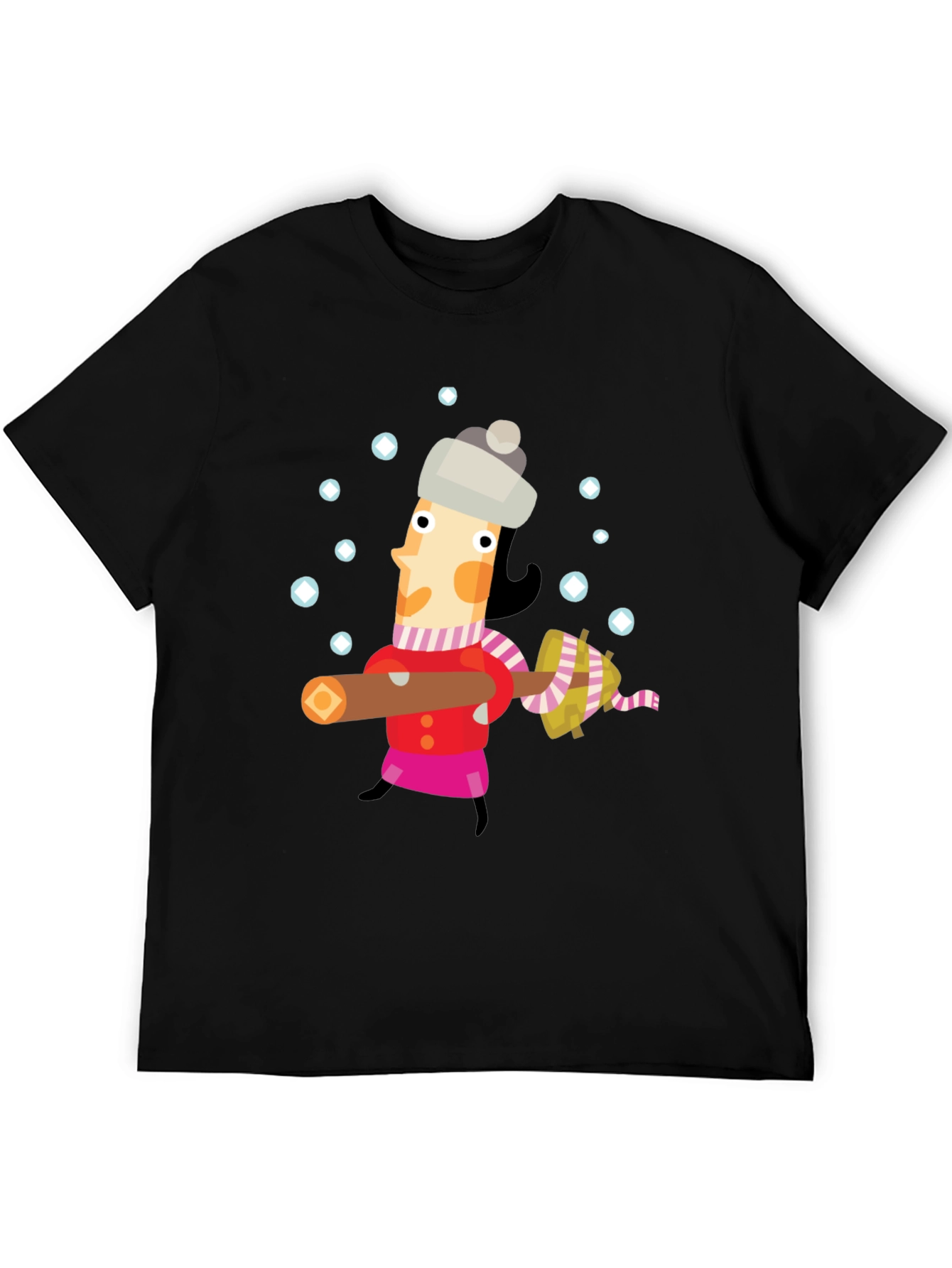 Whimsical Winter Lumberjack Graphic Tee