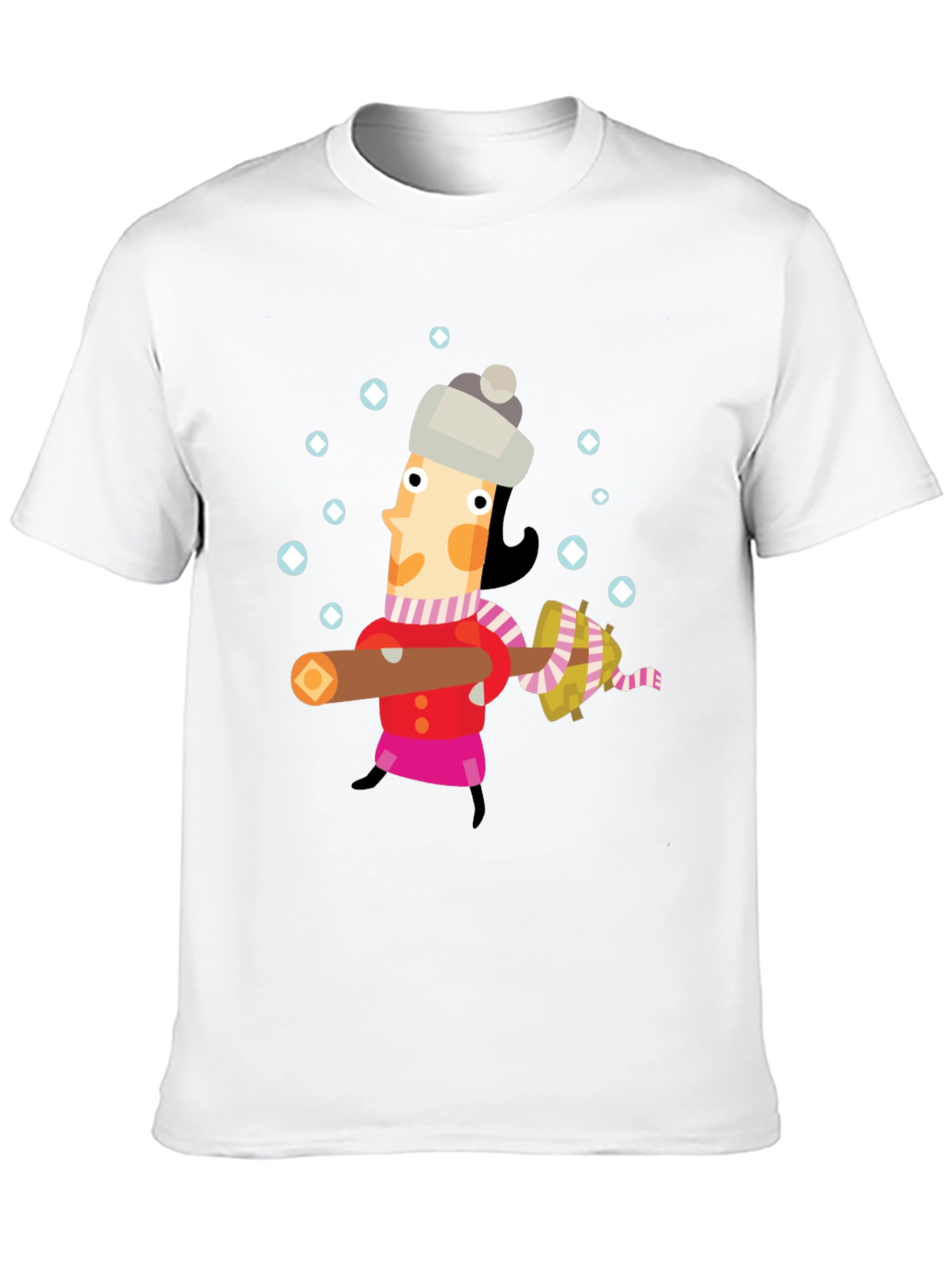 Whimsical Winter Lumberjack Graphic Tee