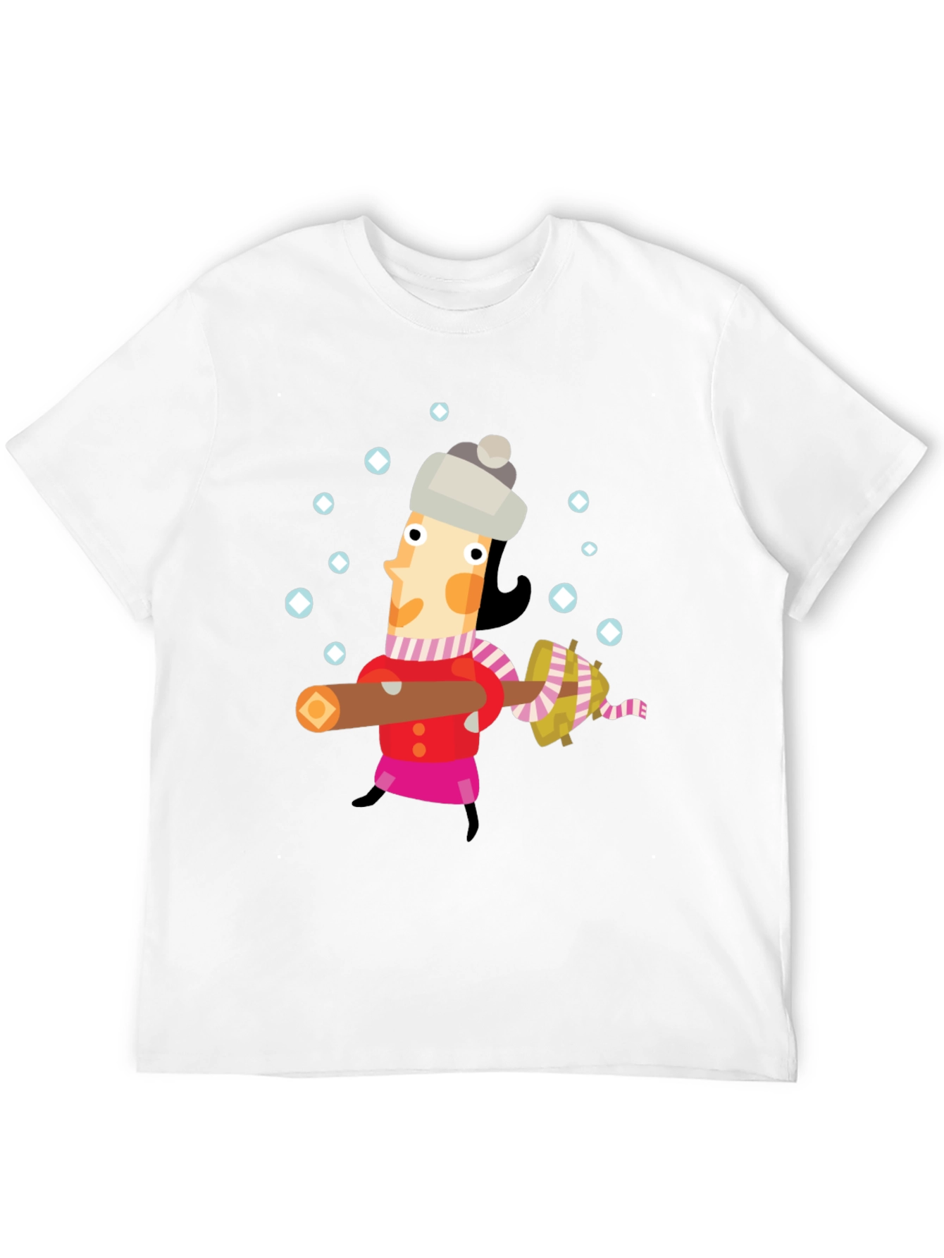Whimsical Winter Lumberjack Graphic Tee