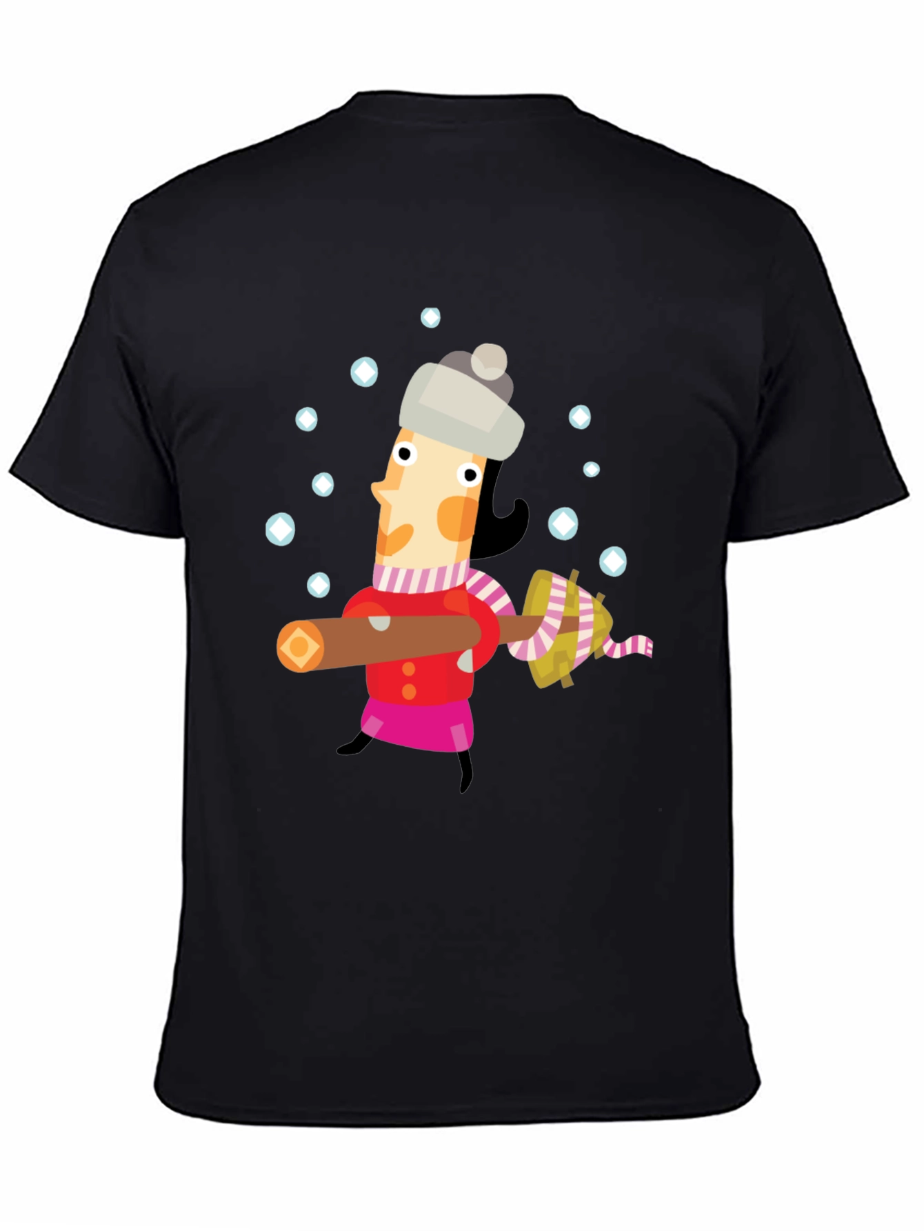 Whimsical Winter Lumberjack Graphic Tee