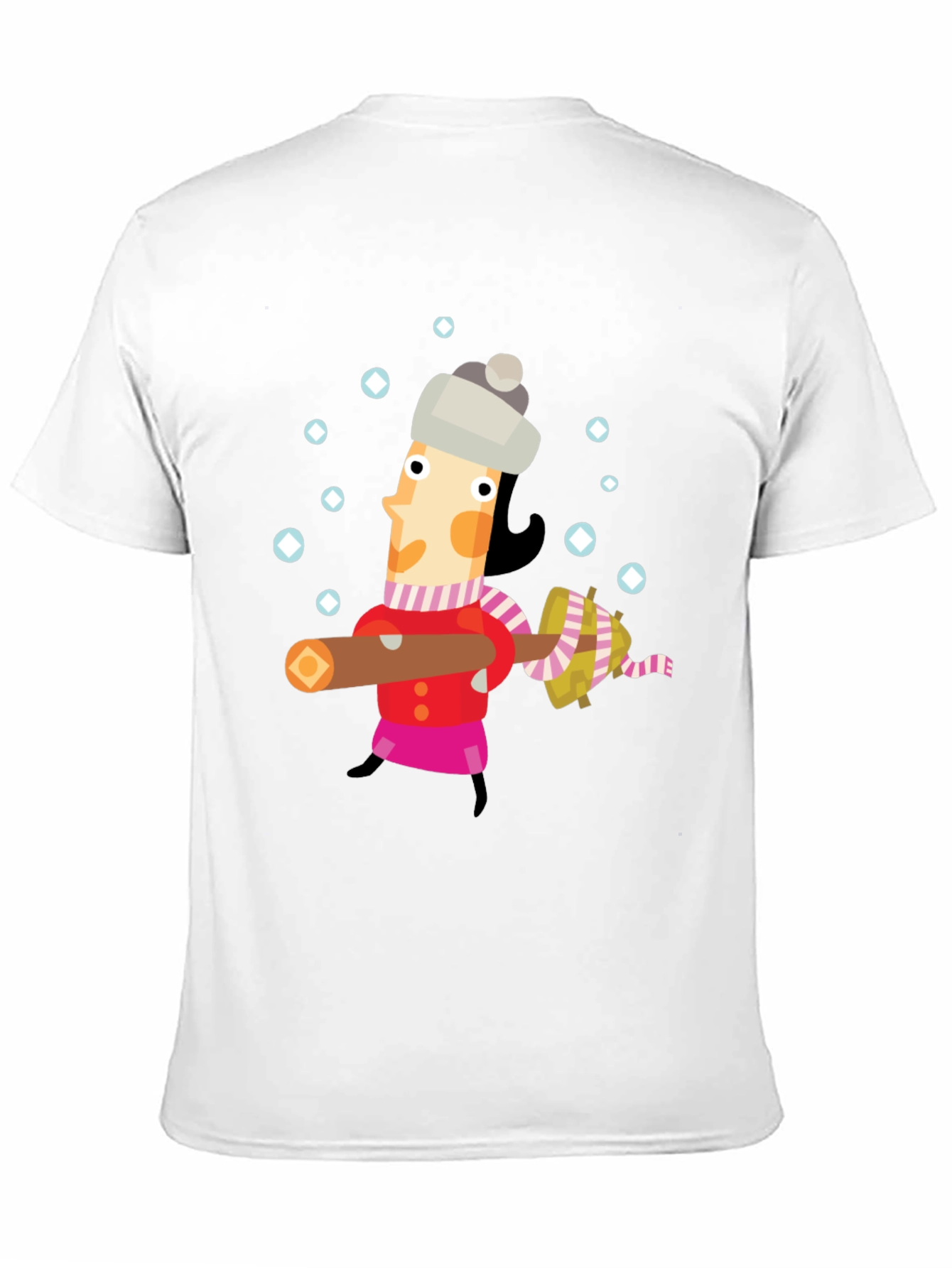 Whimsical Winter Lumberjack Graphic Tee