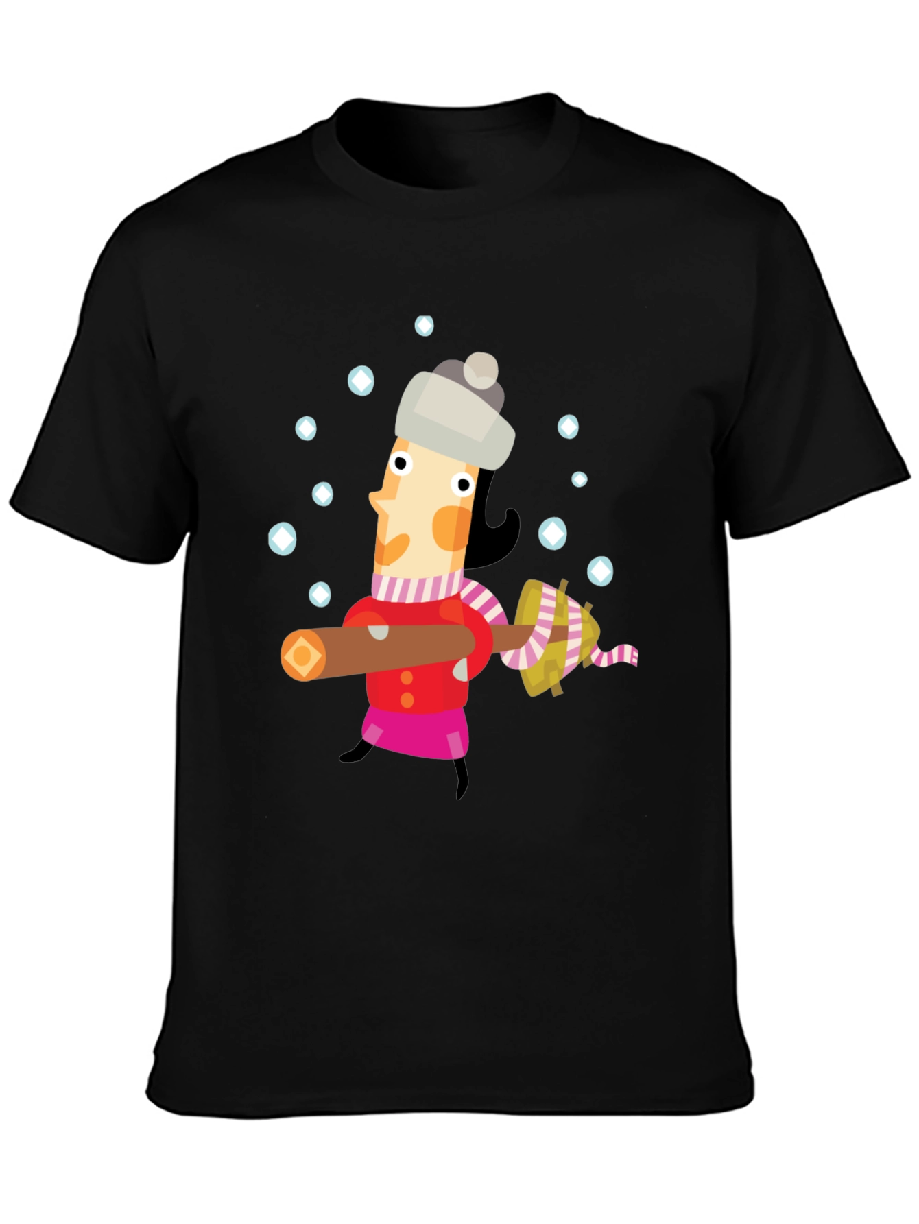 Whimsical Winter Lumberjack Graphic Tee