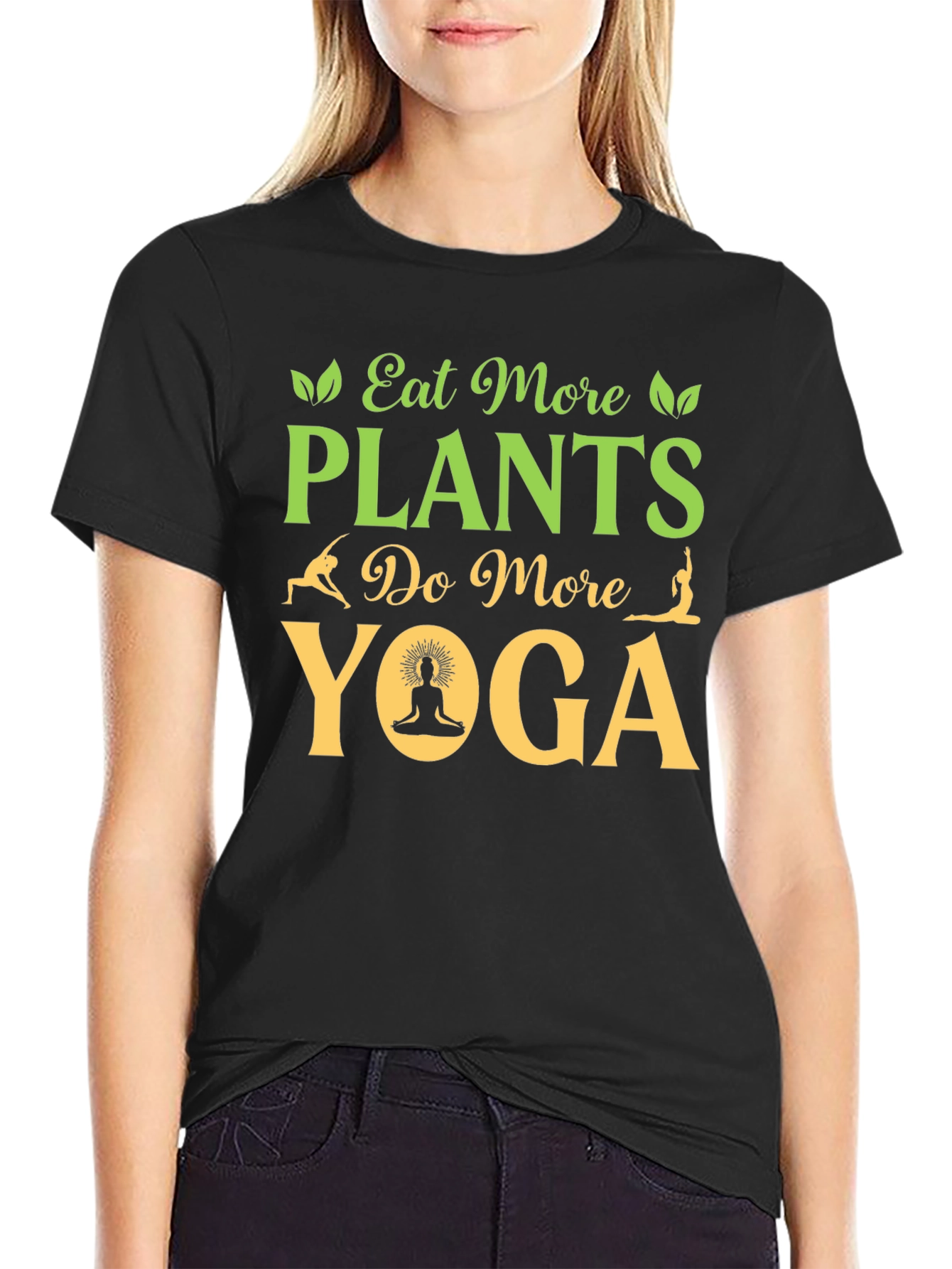 Eat More Plants Do More Yoga T-Shirt