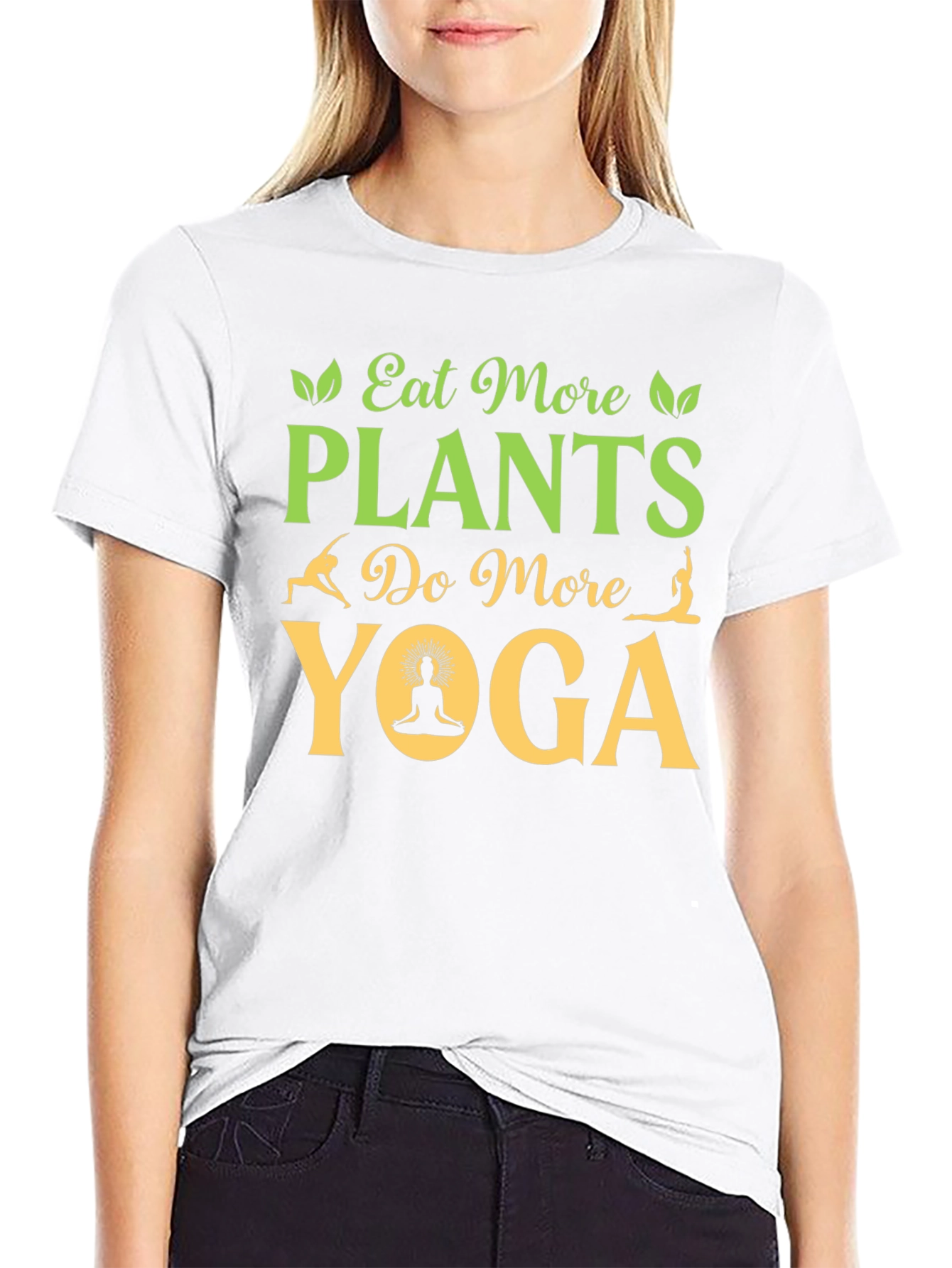 Eat More Plants Do More Yoga T-Shirt