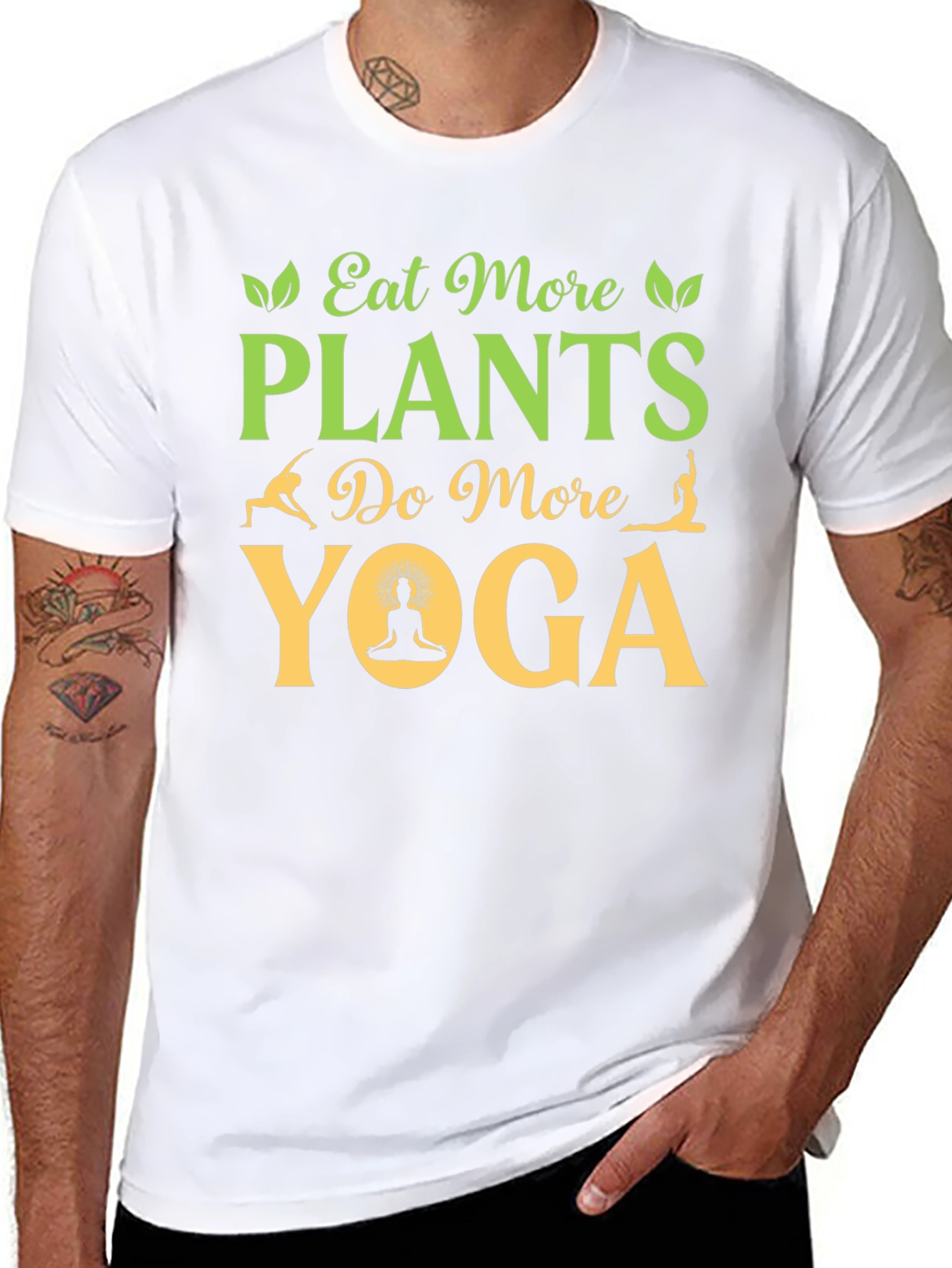 Eat More Plants Do More Yoga T-Shirt