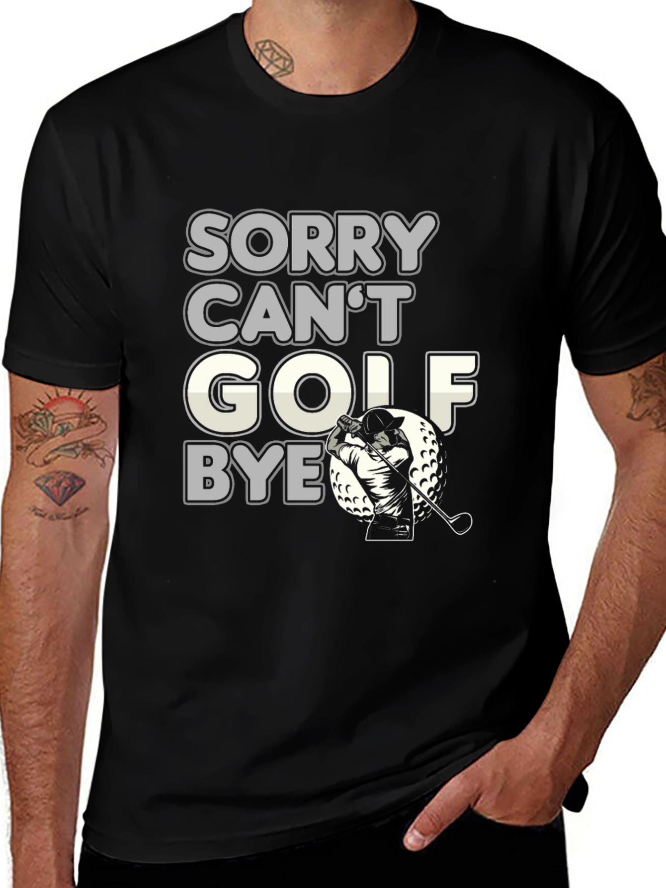 Sorry Cant Golf Bye Funny Golfing T-Shirt