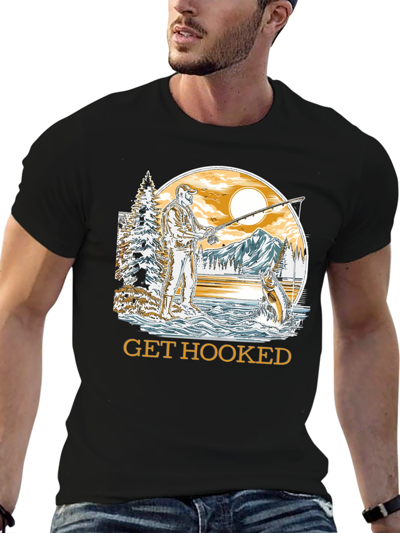 Get Hooked Fishing T-Shirt