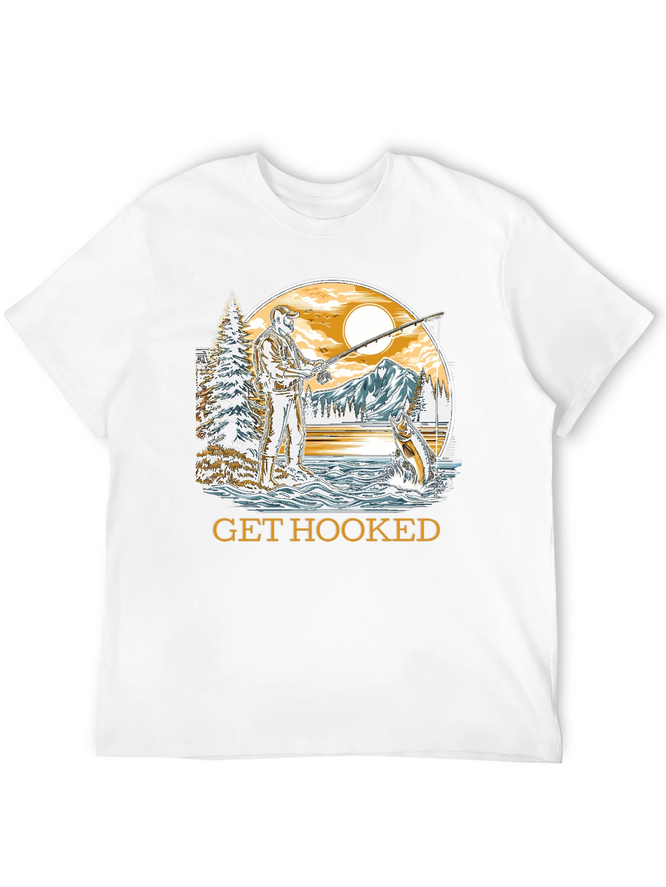 Get Hooked Fishing T-Shirt