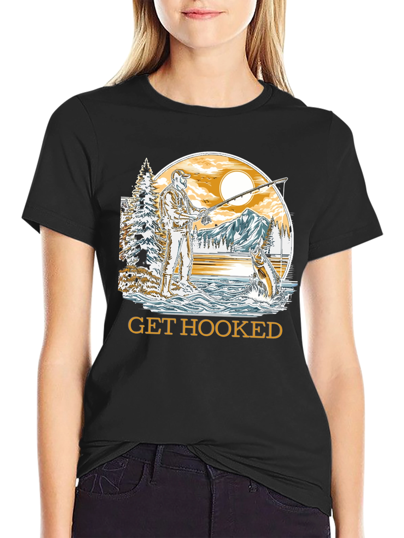Get Hooked Fishing T-Shirt