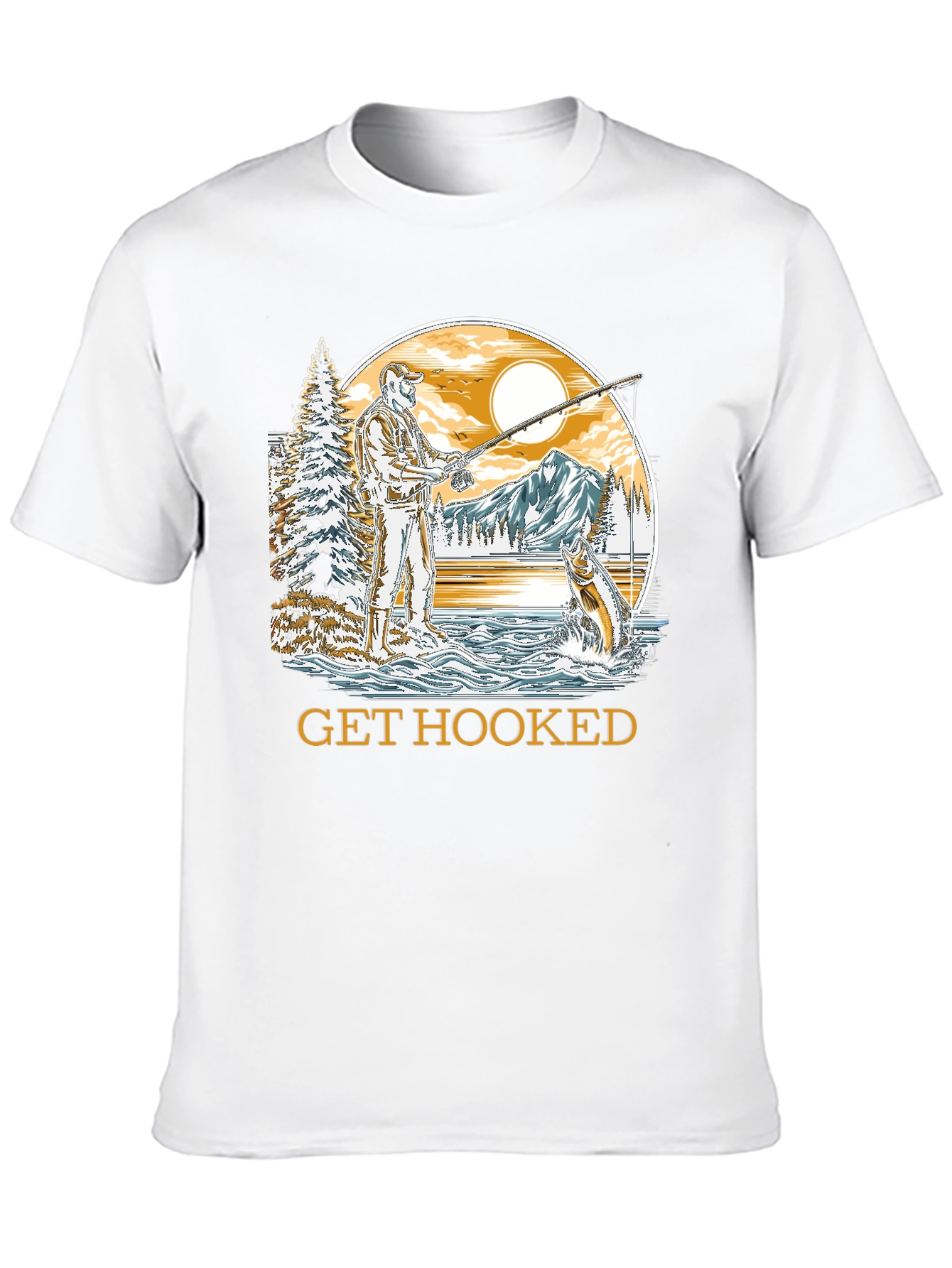 Get Hooked Fishing T-Shirt