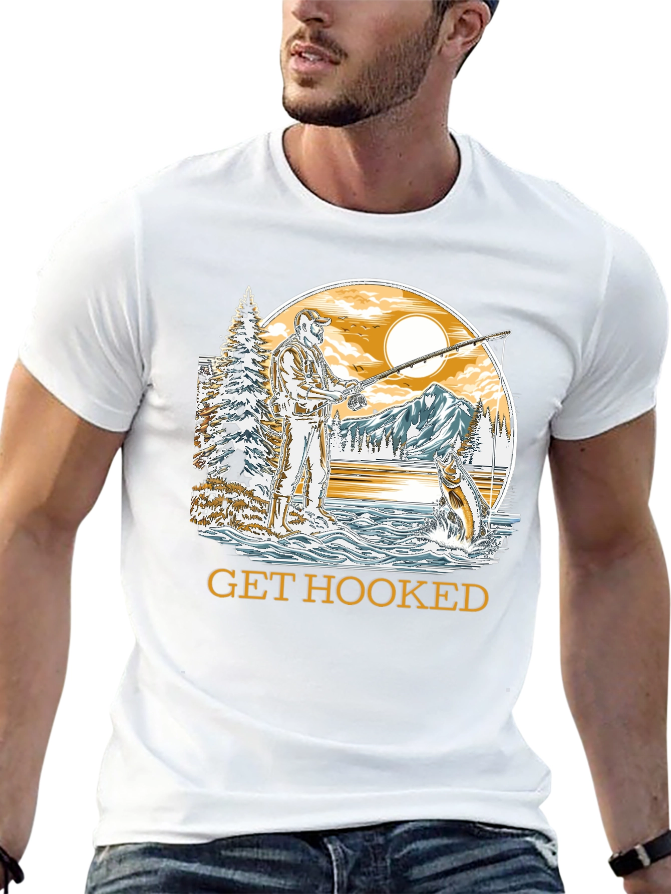 Get Hooked Fishing T-Shirt