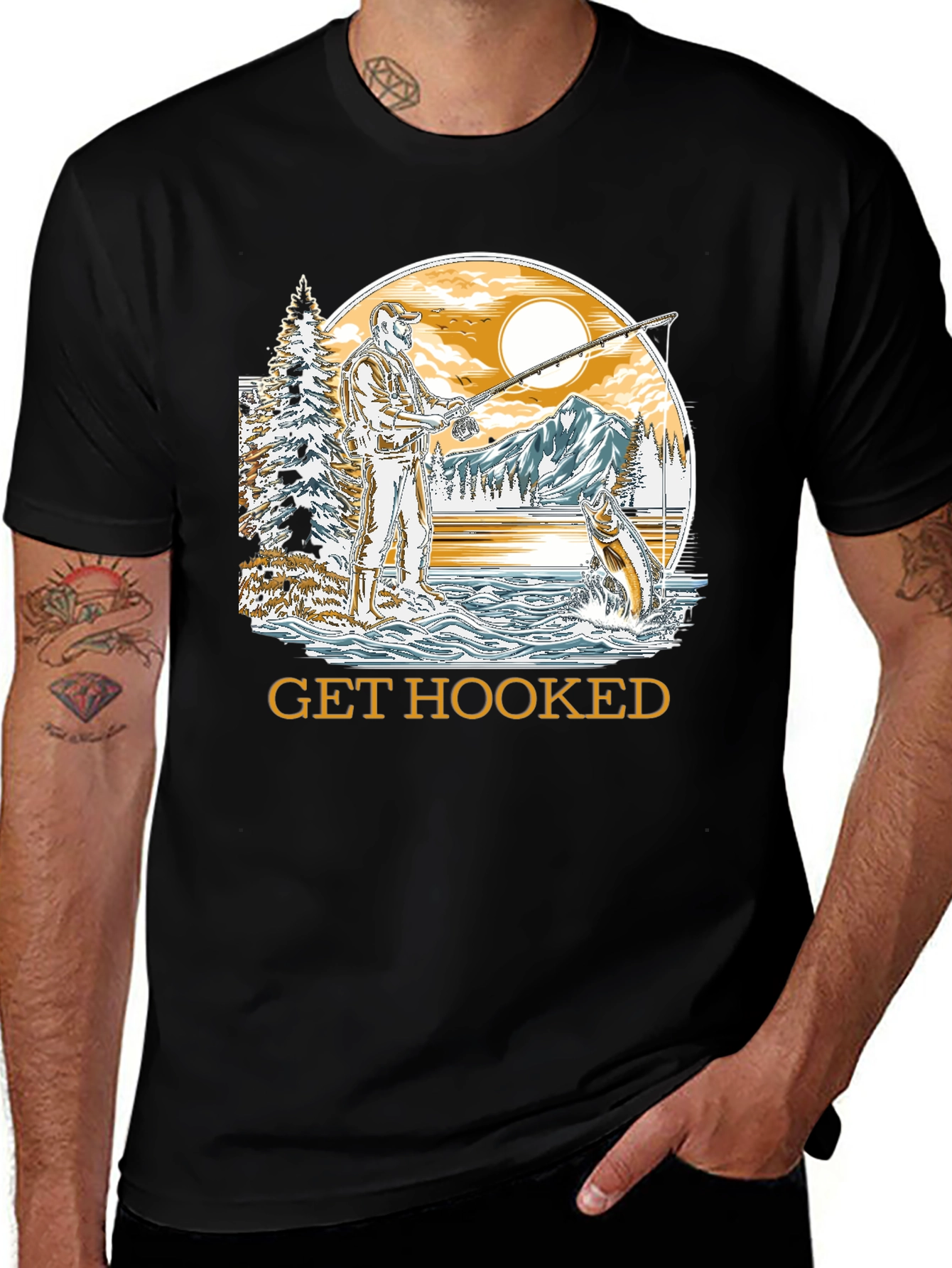 Get Hooked Fishing T-Shirt